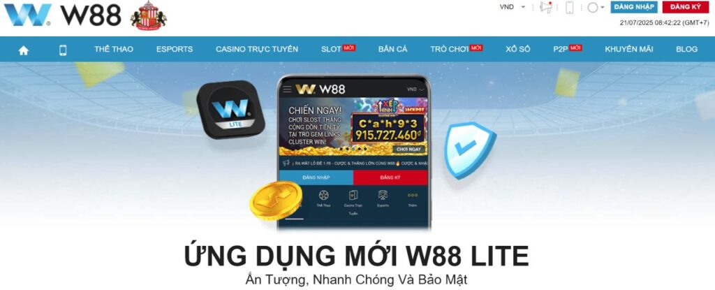 w88 hỗ trợ ứng dụng di động